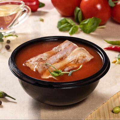 Томатный крем-суп с беконом в Шаурма Куулпицца по цене 445 ₽