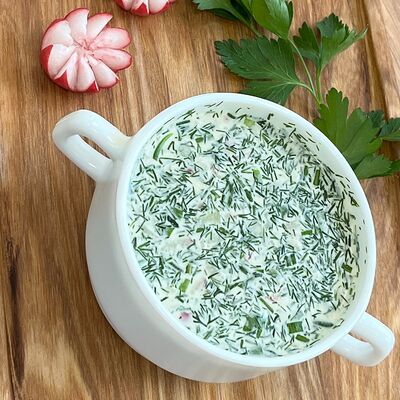 Окрошка на квасе в Дом Башкирской Кухни по цене 170 ₽