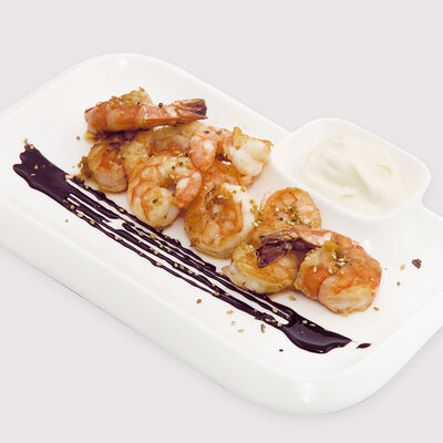 Жареные тигровые креветки в Самое популярное кафе по цене 380