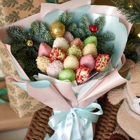 Букет из клубники в шоколаде и нобилиса №205 в SOK - клубника в шоколаде