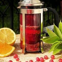 Красный шарф в TISHINCOFF