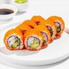 Ролл Калифорния с тигровой креветкой в икре в SeabasSushi по цене 1290