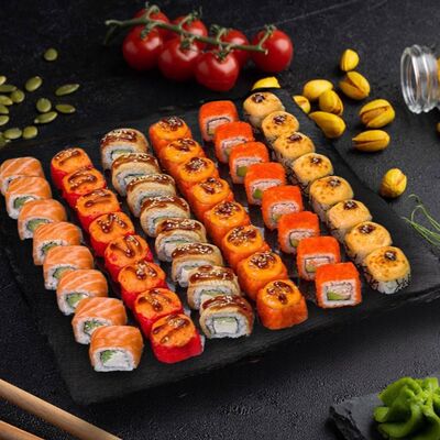 Набор Super set суши boss в Веселый Самурай Sushi Premium по цене 4850 ₽