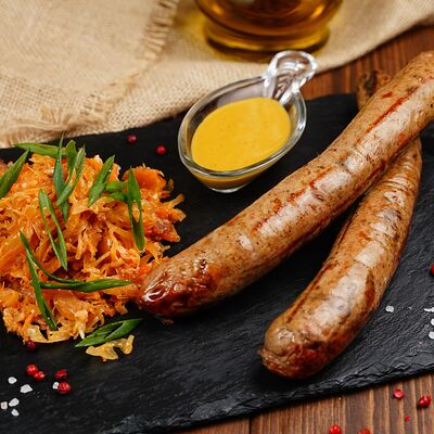 Колбаски с сыром чеддер и перцем халапеньо в Bullet Bar по цене 670 ₽