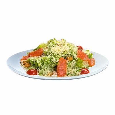 Цезарь с лососем копченым в Суши пицца бургер по цене 497 ₽