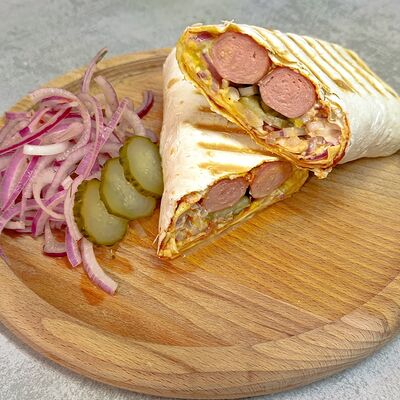 Сосиски в лаваше пикантная в ONLY FOOD по цене 399 ₽