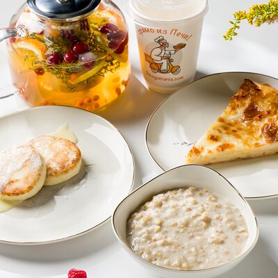 С кашей малашей и сырниками в Пирогомания по цене 550 ₽