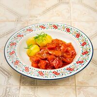 Лечо с отварным картофелем в Катюша Katyusha