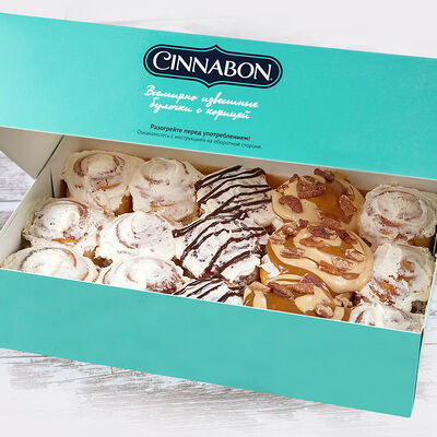 Синнапак 15 мини-булочек ассорти в Cinnabon по цене 3645 ₽