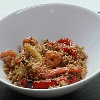 Рис с креветками в Баффет