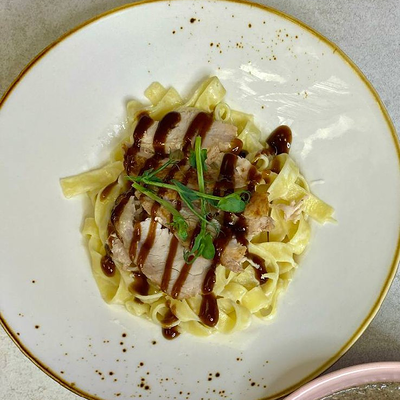 Паста с курицей BBQ в Myloverberry по цене 16 р.