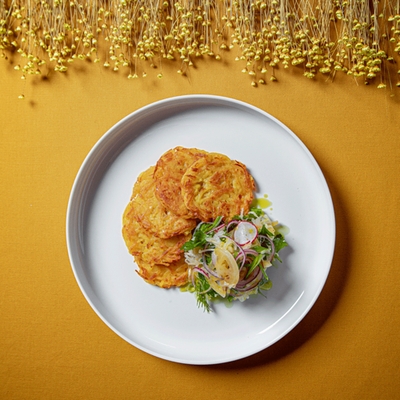 Картофельные драники в Чайхона №1 Васильчуки по цене 390 ₽