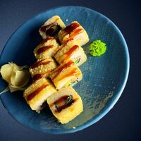 Запеченный сыр с беконом в Sushi Panda