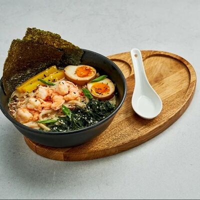 Эби-рамен с креветками в соусе табаджан в Chang по цене 760 ₽