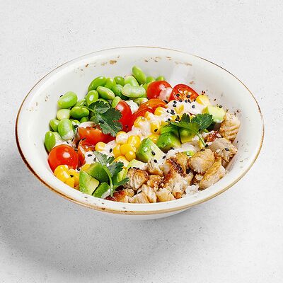 Поке с угрём 280 гр в ПиццаФабрика по цене 780 ₽