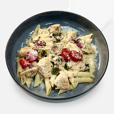 Пенне с цыпленком и грибами в Caviar по цене 730 ₽