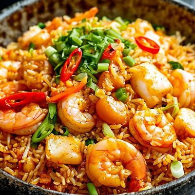 Рис с морепродуктами в РАКИДОНА по цене 490 ₽