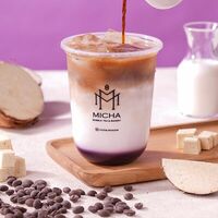 Таро Латте Кофе в Micha Bubble Tea & Bakery