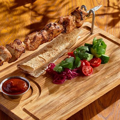 Шашлык из грудки индейки в BBQ beer restaurant по цене 1020 ₽