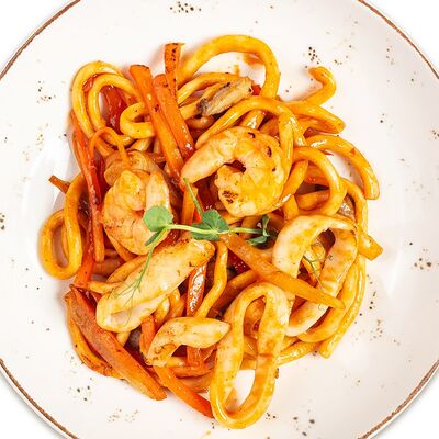 Удон с морепродуктами в Итальянская Пиццерия по цене 689 ₽