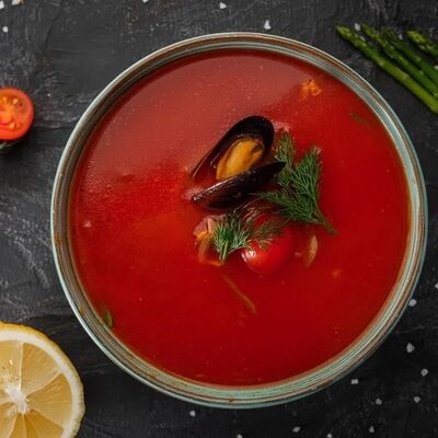 Суп Томатный с морепродуктами в Yummy yummy по цене 270 ₽