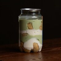 Матча-тирамису в банке в Тяньгоу