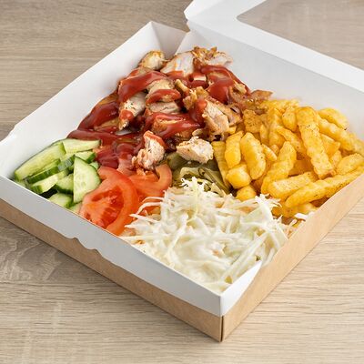 Ланч бокс с курицей и фри в Кебаб на болоте по цене 17 р.