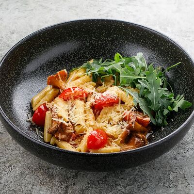 Паста с лисичками в Баклажан в ТЦ 