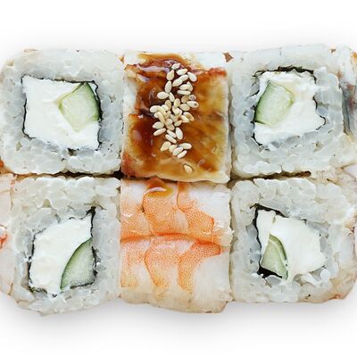 Ролл Фила с креветкой и угрем в Sushi Fish по цене 580 ₽