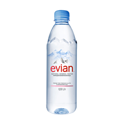 Вода минеральная Evian природная негазированная в Азбука Вкуса Экспресс Меню по цене 113 ₽