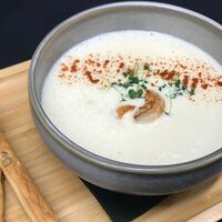 Сырный суп с креветкой в Ribs