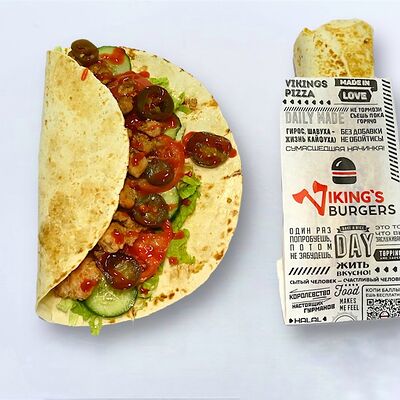 Шаверма Жгучая в Vikings Burgers ХАЛЯЛЬ по цене 290 ₽