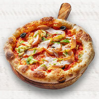 Пицца с курицей и артишоками в Перчини