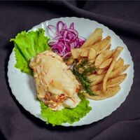 Мясо по-французски с гарниром в Лагманная №1