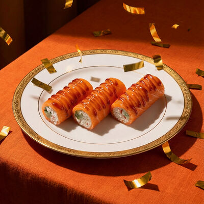 Рулетик Нежный-снежный в Много лосося по цене 595 ₽