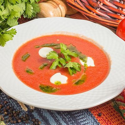 Гаспачо по-грузински с крем-чизом из брынзы в Мушмула по цене 189
