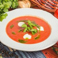 Гаспачо по-грузински с крем-чизом из брынзы в Мушмула