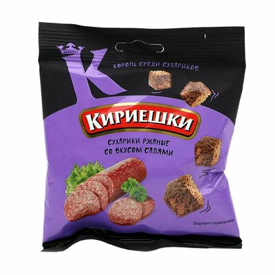 Сухарики Кириешки со вкусом салями в Буфет ХК Сочи 1 по цене 150 ₽