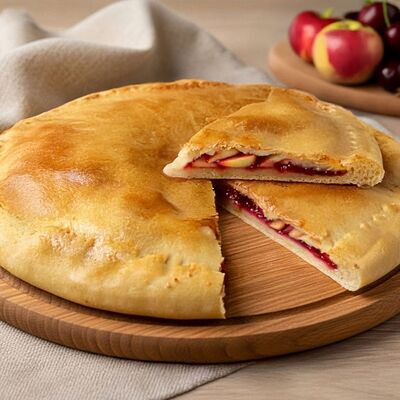 Осетинский пирог с яблоками и вишней в Пироги из печи по цене 740 ₽