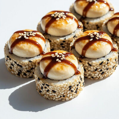 Роллы Угорь запеченные в Банхоф по цене 499 ₽