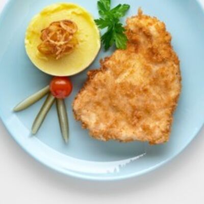 Куриная отбивная в панировке в КинзаЗа по цене 489 ₽