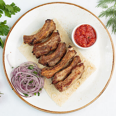 Шашлык из свиных ребер в Строгинская гавань по цене 900 ₽