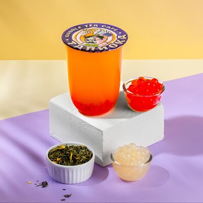 Бабл ти Лимон-Клубника в Тапиока bubble tea cafe по цене 409 ₽