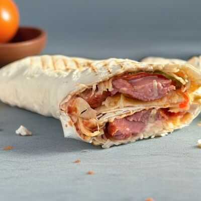 Хот-дог в лаваше одинарный в Shawerma place по цене 209 ₽