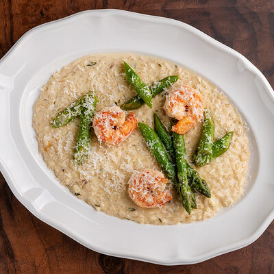 Ризотто с креветками и спаржей в Чочо по цене 890 ₽