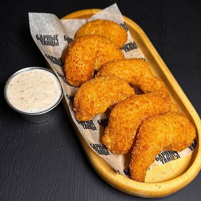 Хрустящие креветки со сливочным соусом в Барные Танцы от создателей бара Гадкий Койот в России по цене 590 ₽