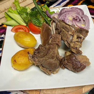 Казан-кебаб из баранины в Самарканд халял по цене 520 ₽