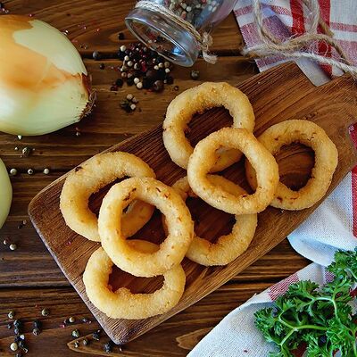 Луковые кольца в Mm burger по цене 232 ₽