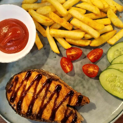 Стейк из лосося в Boldesno по цене 850 ₽