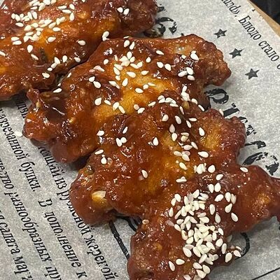 Куриные крылья в соусе барбекюв Пресня Бургер по цене 460 ₽